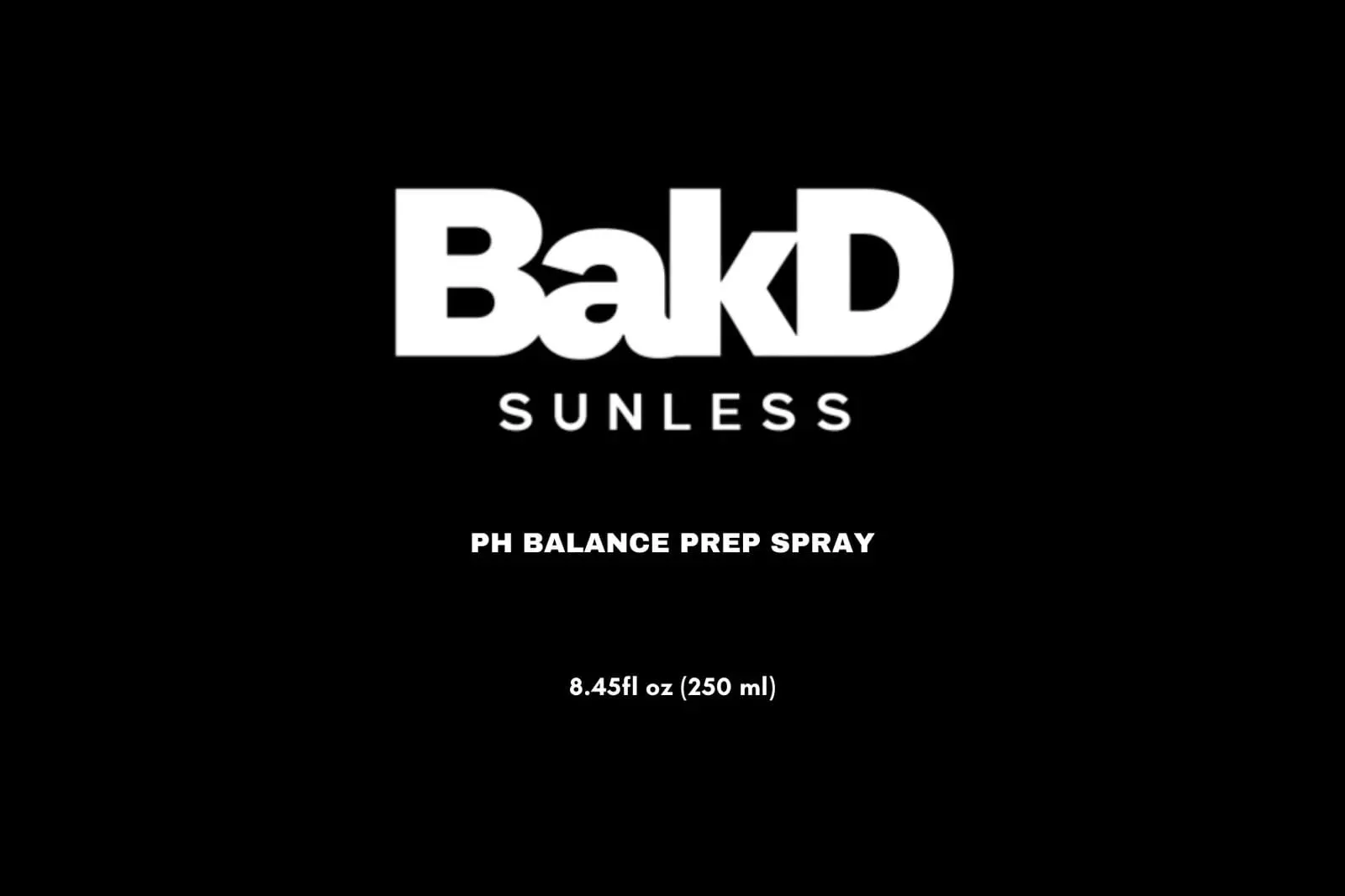 BakD Sunless pH Balance Prep Spray, 8.45 fl oz